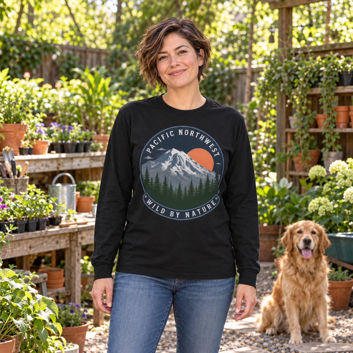 Pacific Northwest Wild by Nature Long Sleeve T-Shirt
