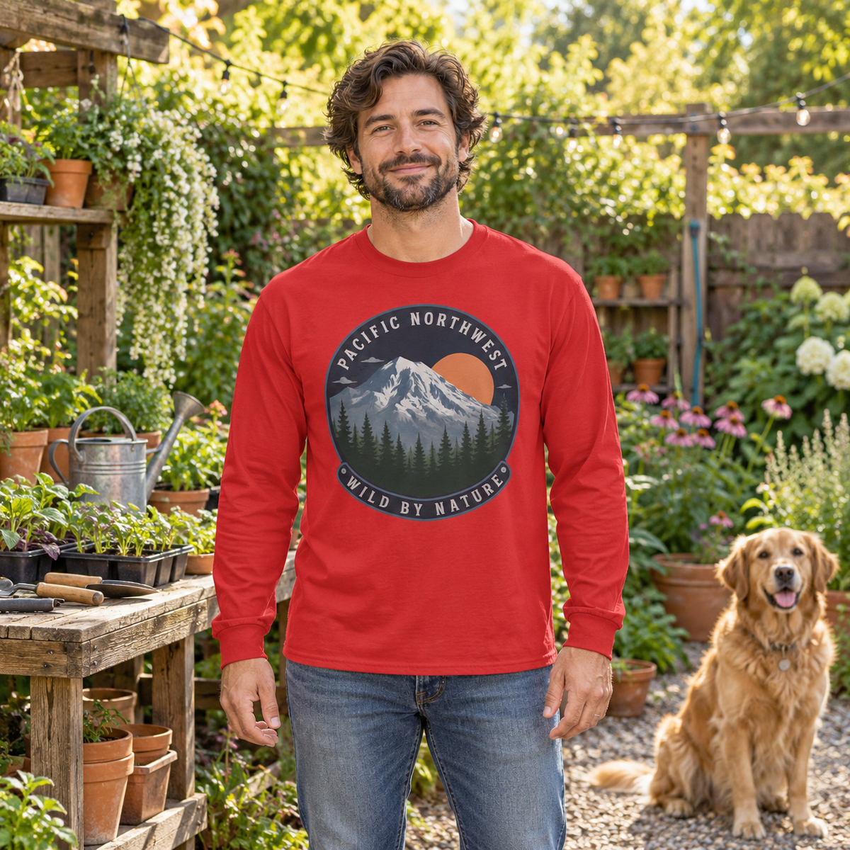 Pacific Northwest Wild by Nature Long Sleeve T-Shirt