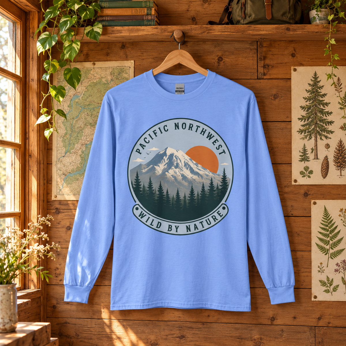 Pacific Northwest Wild by Nature Long Sleeve T-Shirt