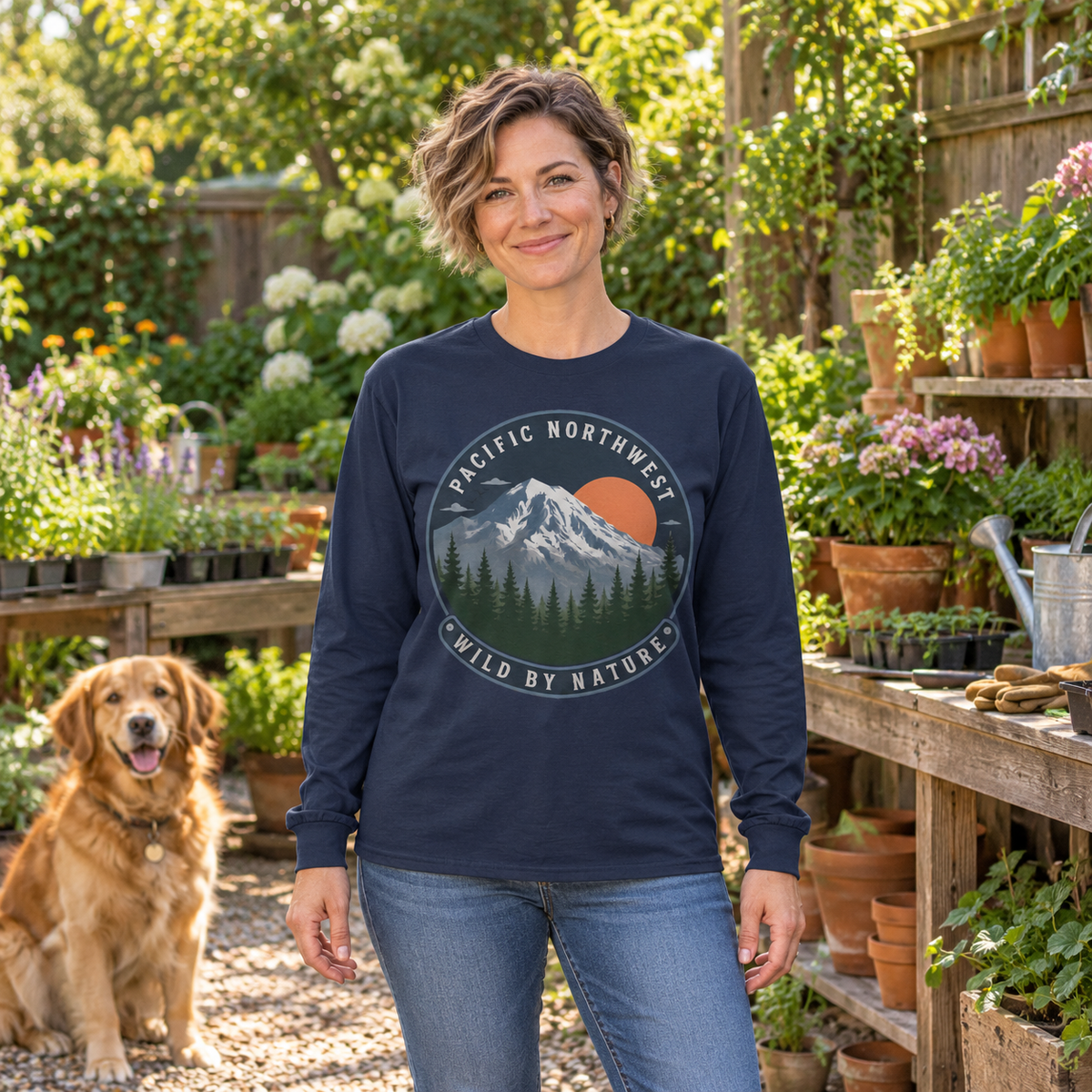 Pacific Northwest Wild by Nature Long Sleeve T-Shirt