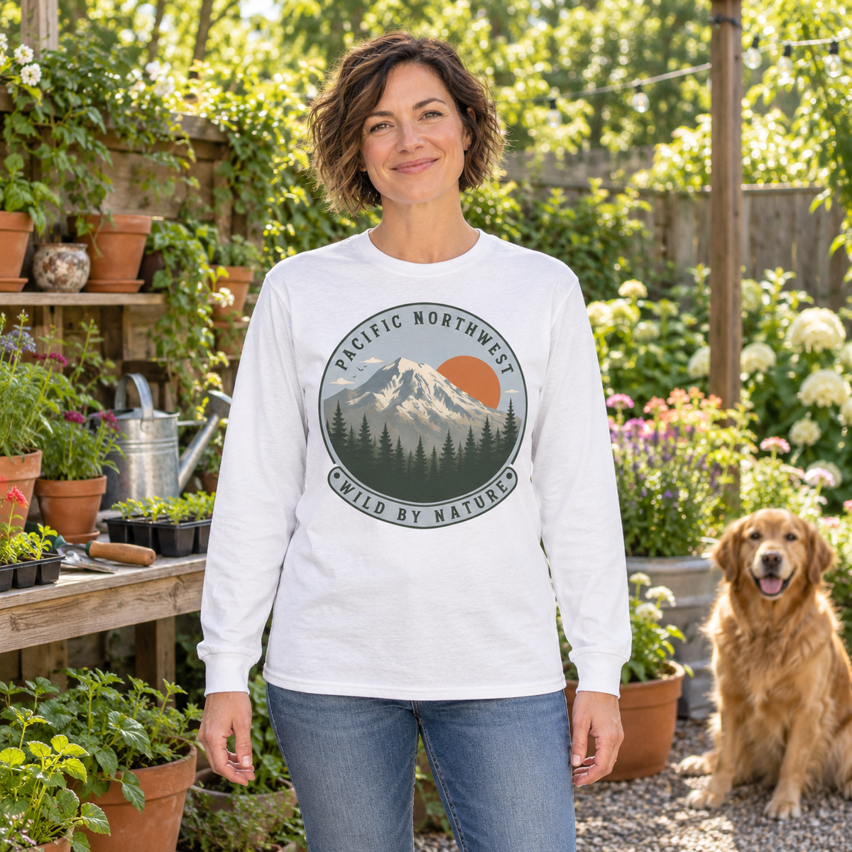 Pacific Northwest Wild by Nature Long Sleeve T-Shirt