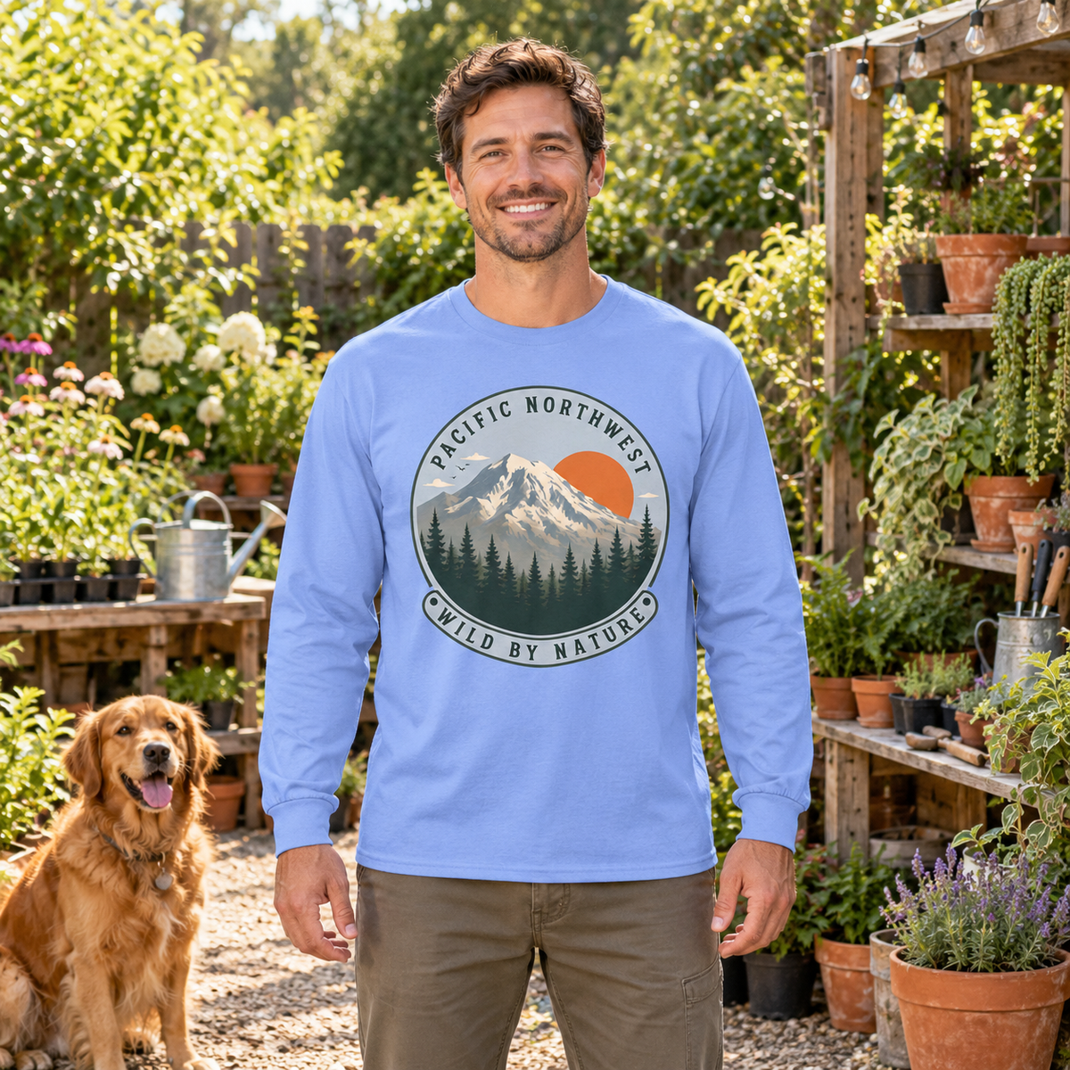Pacific Northwest Wild by Nature Long Sleeve T-Shirt