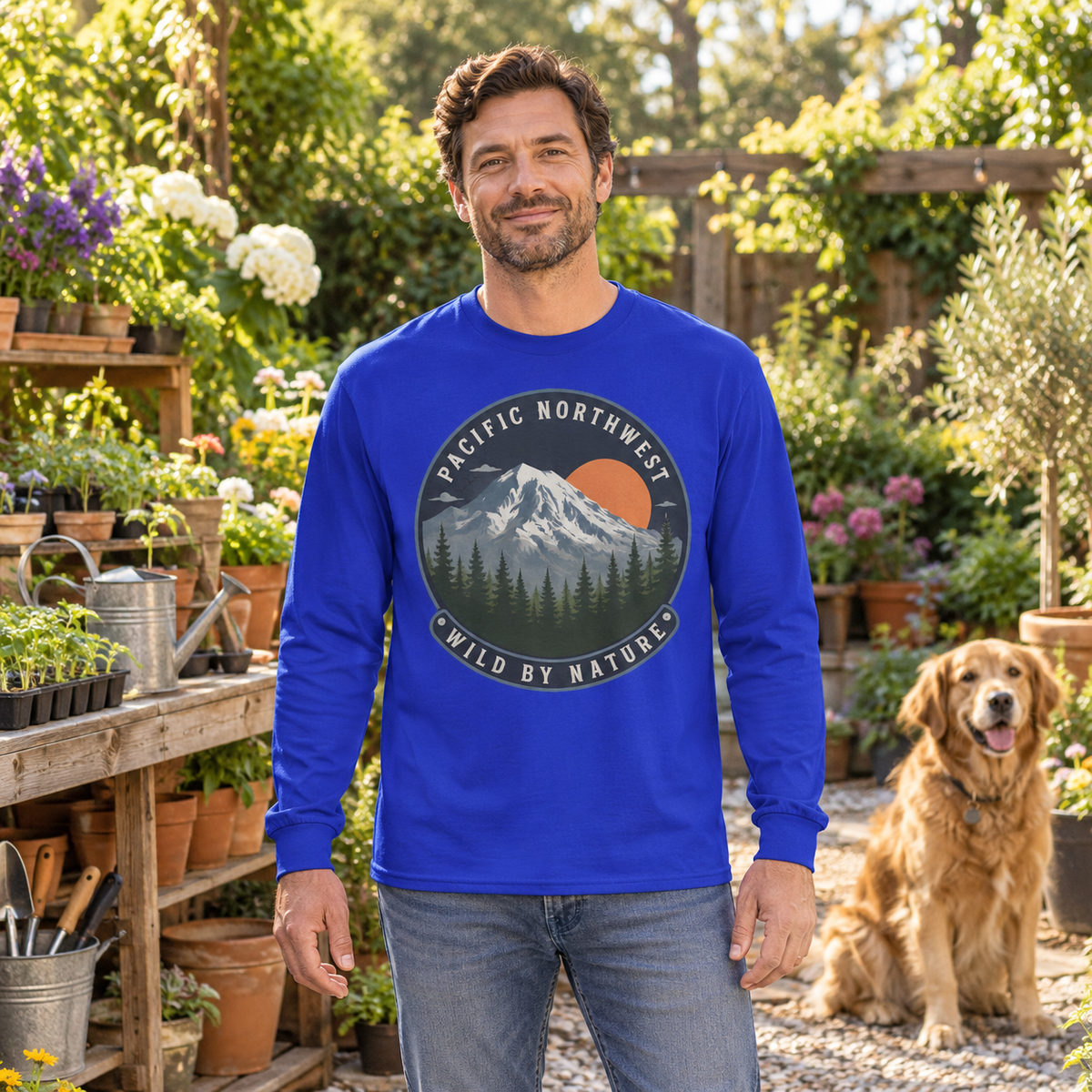 Pacific Northwest Wild by Nature Long Sleeve T-Shirt