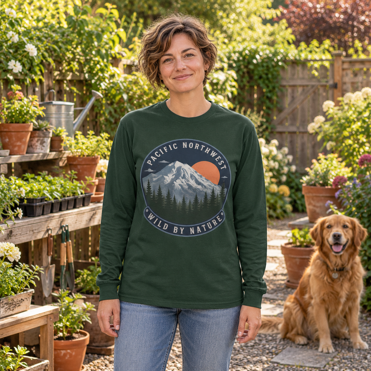 Pacific Northwest Wild by Nature Long Sleeve T-Shirt