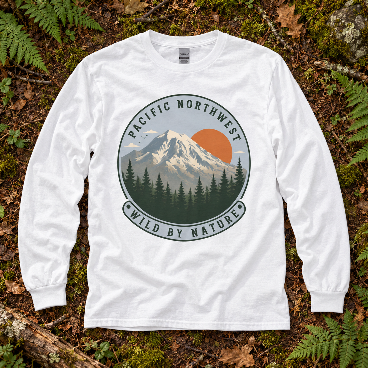Pacific Northwest Wild by Nature Long Sleeve T-Shirt