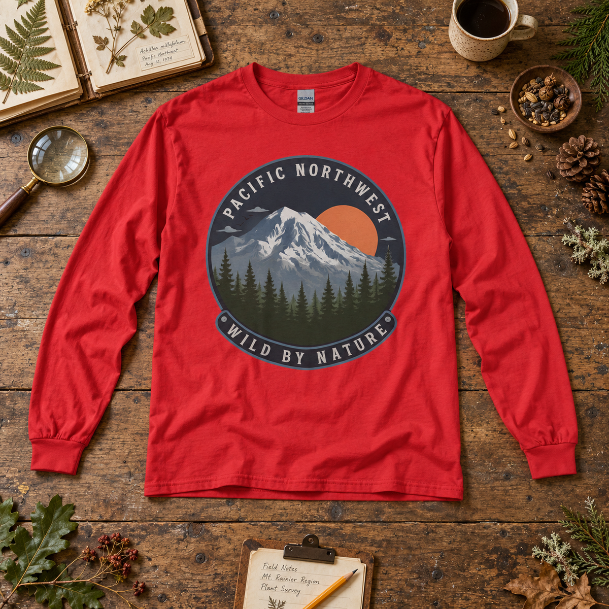 Pacific Northwest Wild by Nature Long Sleeve T-Shirt