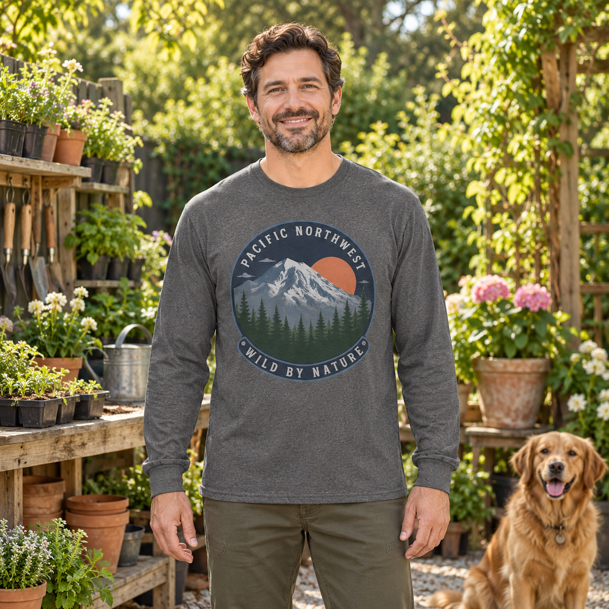 Pacific Northwest Wild by Nature Long Sleeve T-Shirt