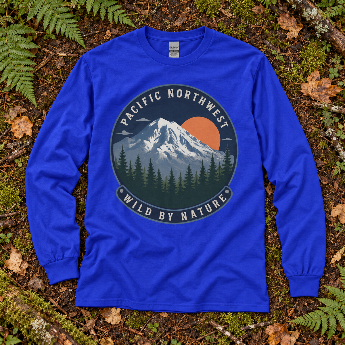 Pacific Northwest Wild by Nature Long Sleeve T-Shirt