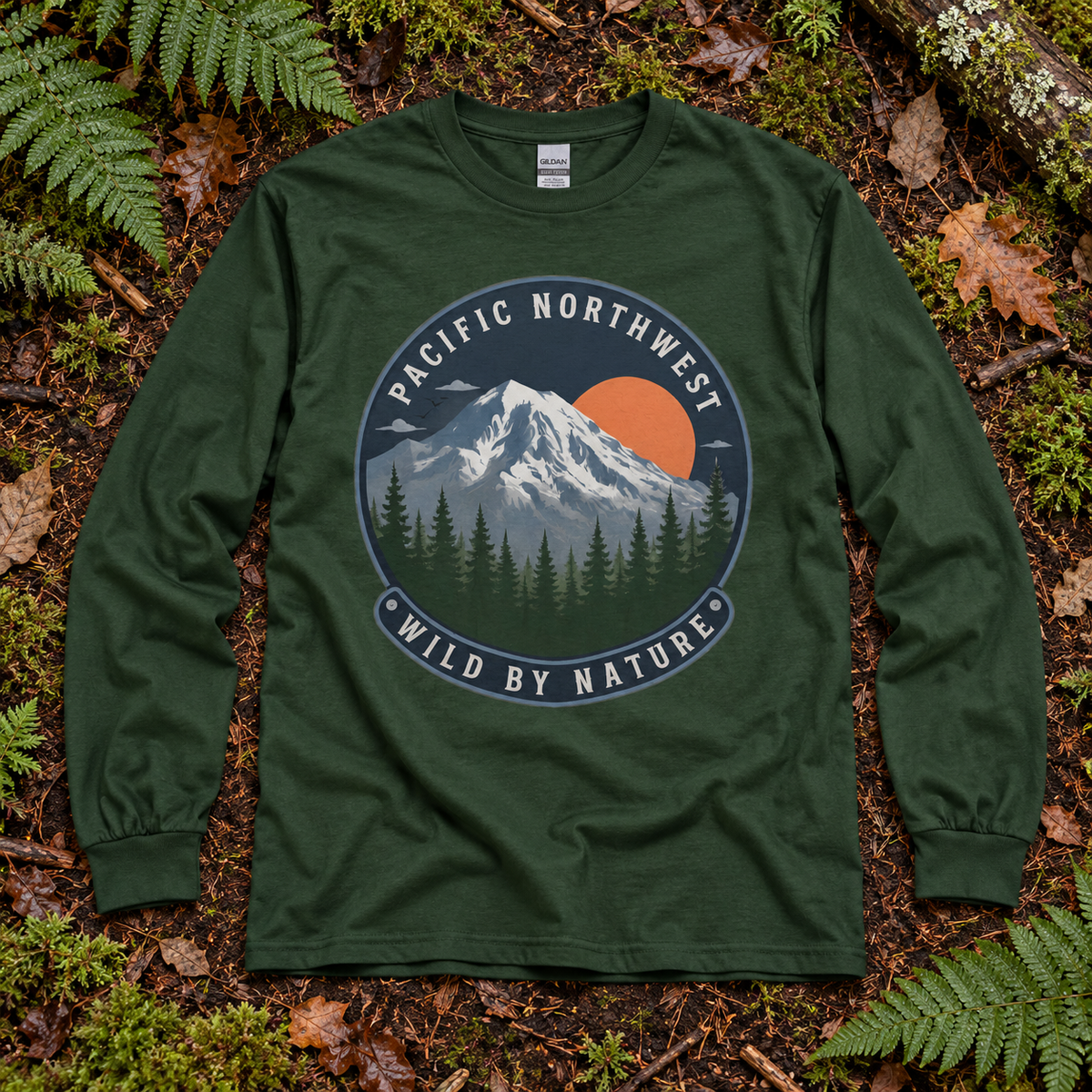 Pacific Northwest Wild by Nature Long Sleeve T-Shirt