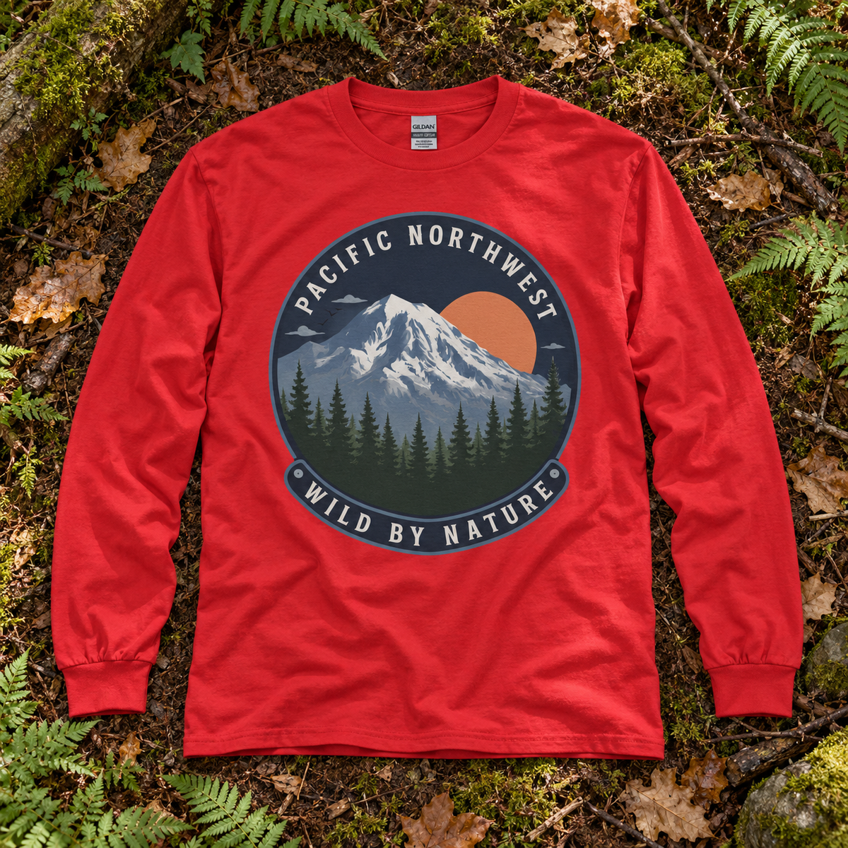 Pacific Northwest Wild by Nature Long Sleeve T-Shirt