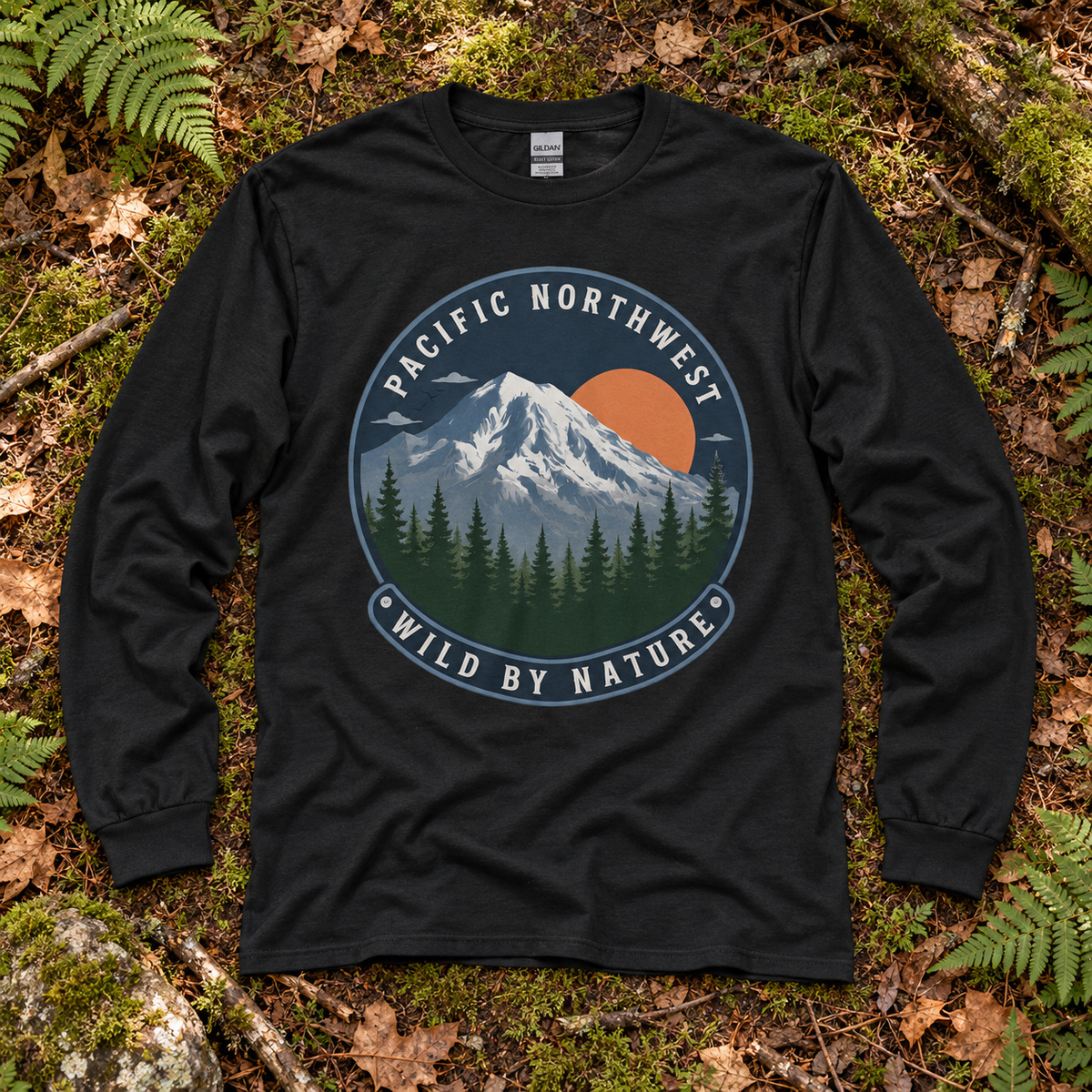Pacific Northwest Wild by Nature Long Sleeve T-Shirt
