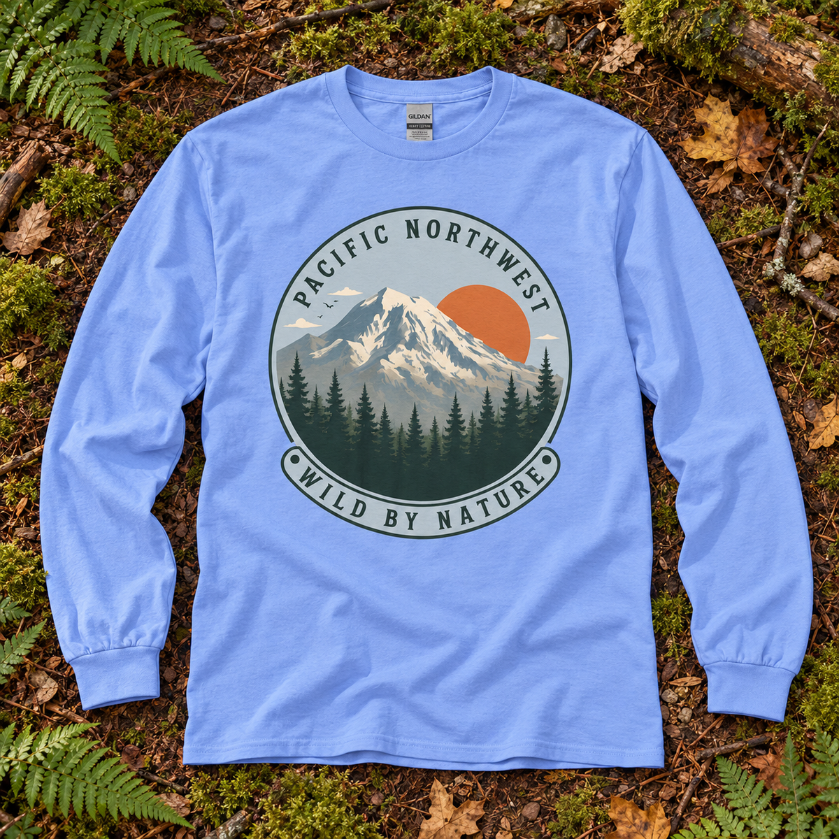 Pacific Northwest Wild by Nature Long Sleeve T-Shirt