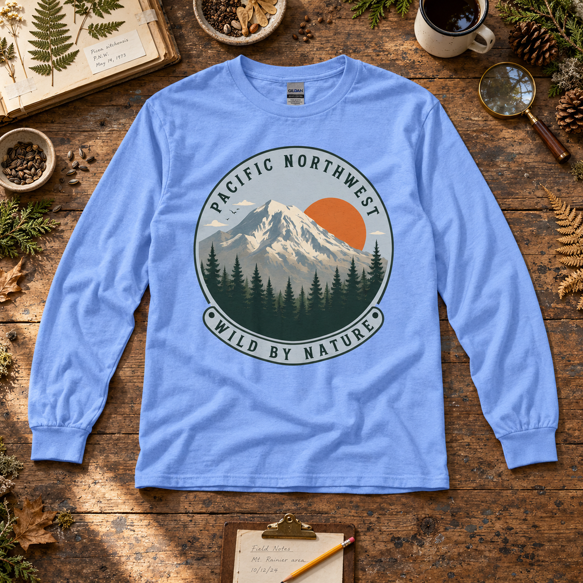 Pacific Northwest Wild by Nature Long Sleeve T-Shirt