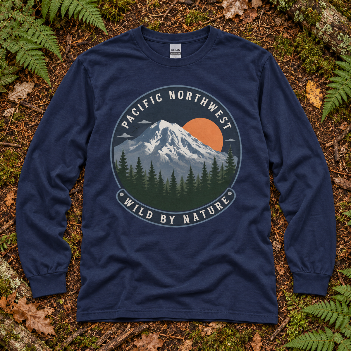 Pacific Northwest Wild by Nature Long Sleeve T-Shirt