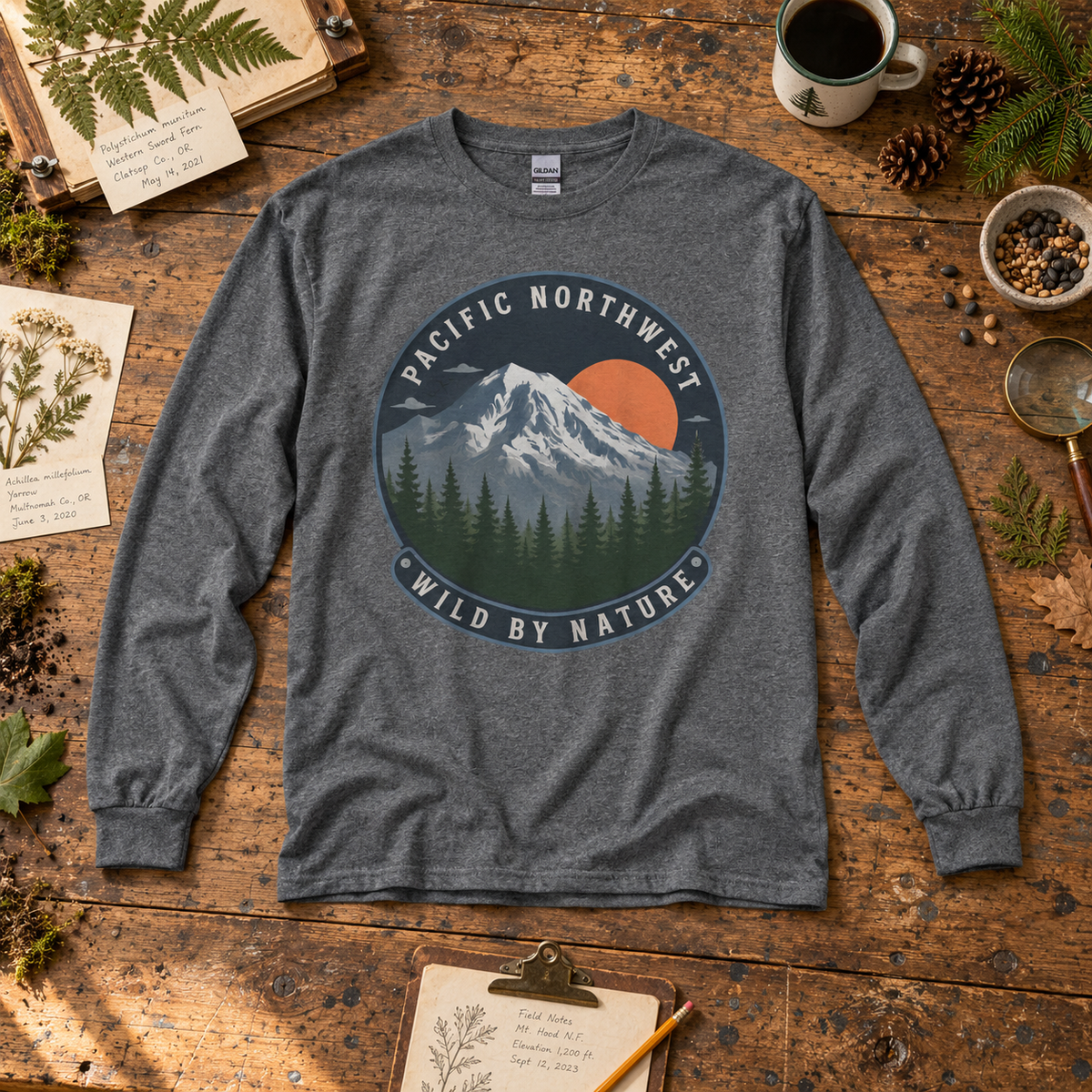 Pacific Northwest Wild by Nature Long Sleeve T-Shirt