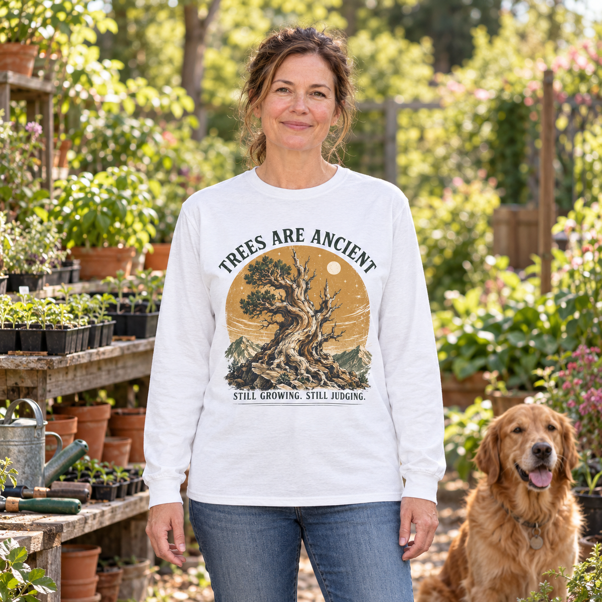 Trees Are Ancient, Still Growing, Still Judging Long Sleeve T-Shirt