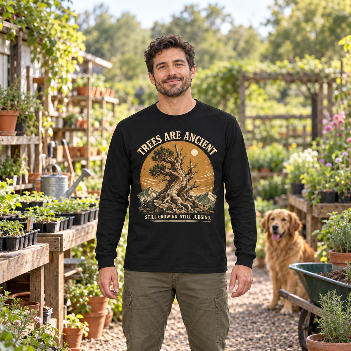 Trees Are Ancient, Still Growing, Still Judging Long Sleeve T-Shirt
