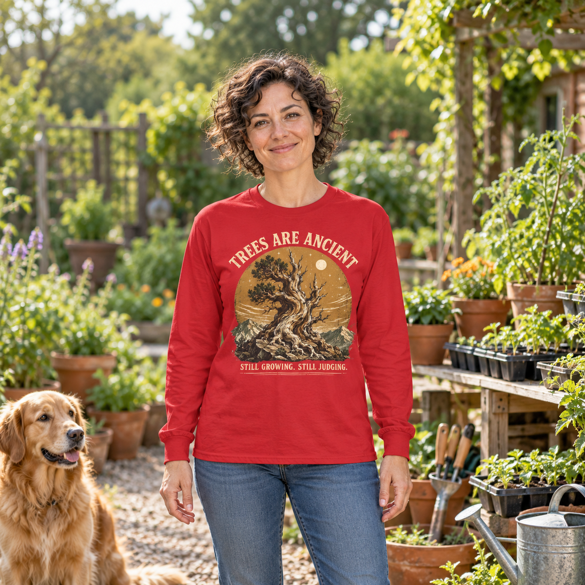 Trees Are Ancient, Still Growing, Still Judging Long Sleeve T-Shirt