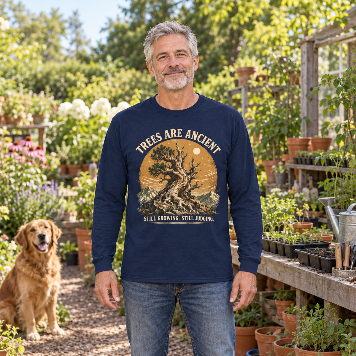 Trees Are Ancient, Still Growing, Still Judging Long Sleeve T-Shirt