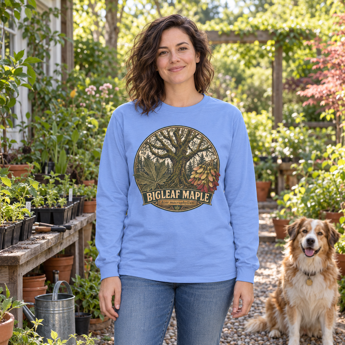 Bigleaf Maple, Acer macrophyllum Long Sleeve T-Shirt