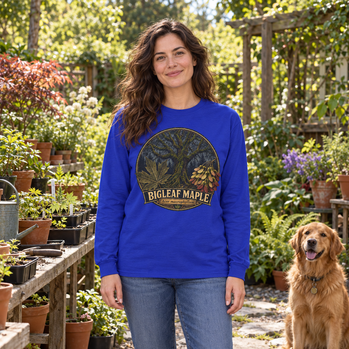 Bigleaf Maple, Acer macrophyllum Long Sleeve T-Shirt