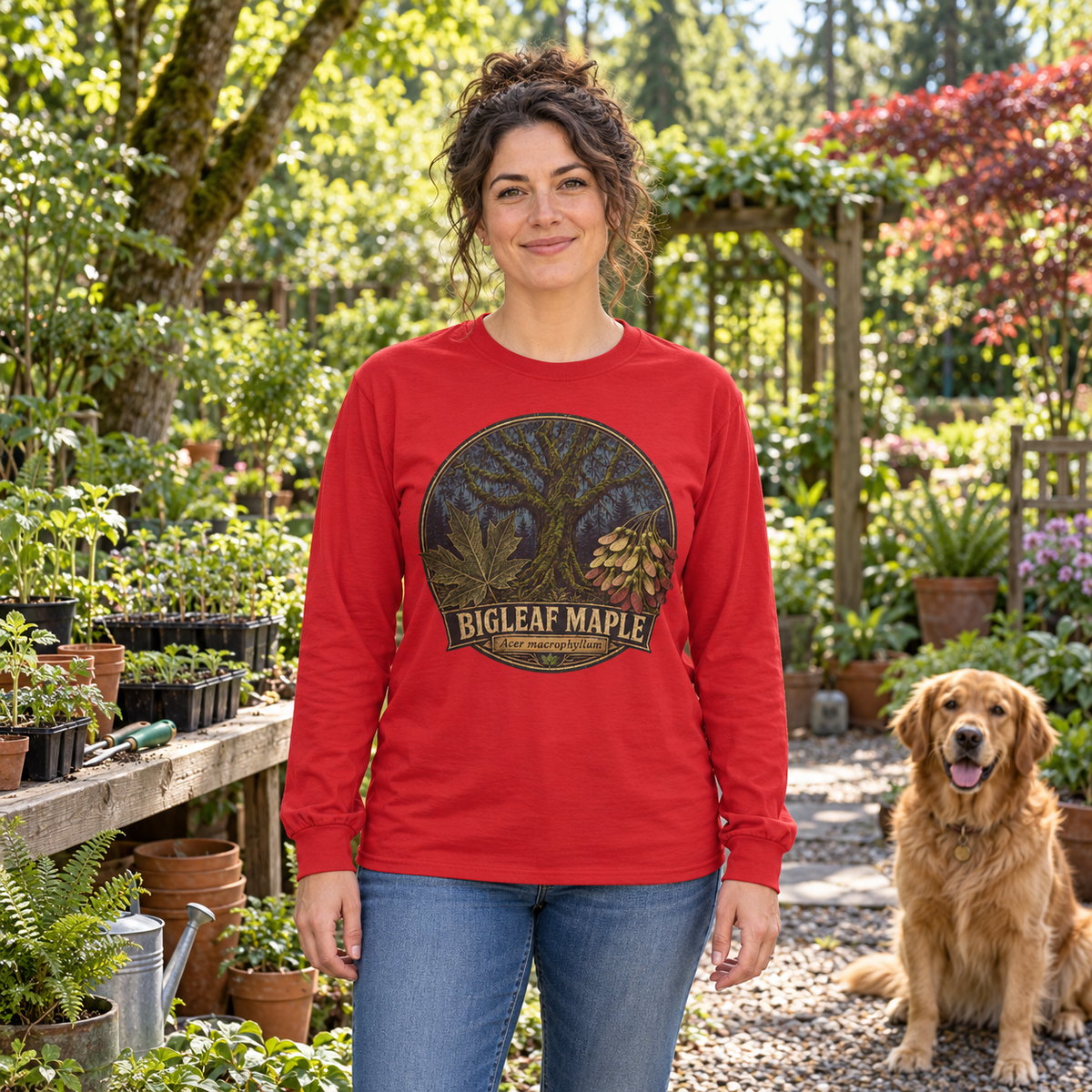 Bigleaf Maple, Acer macrophyllum Long Sleeve T-Shirt