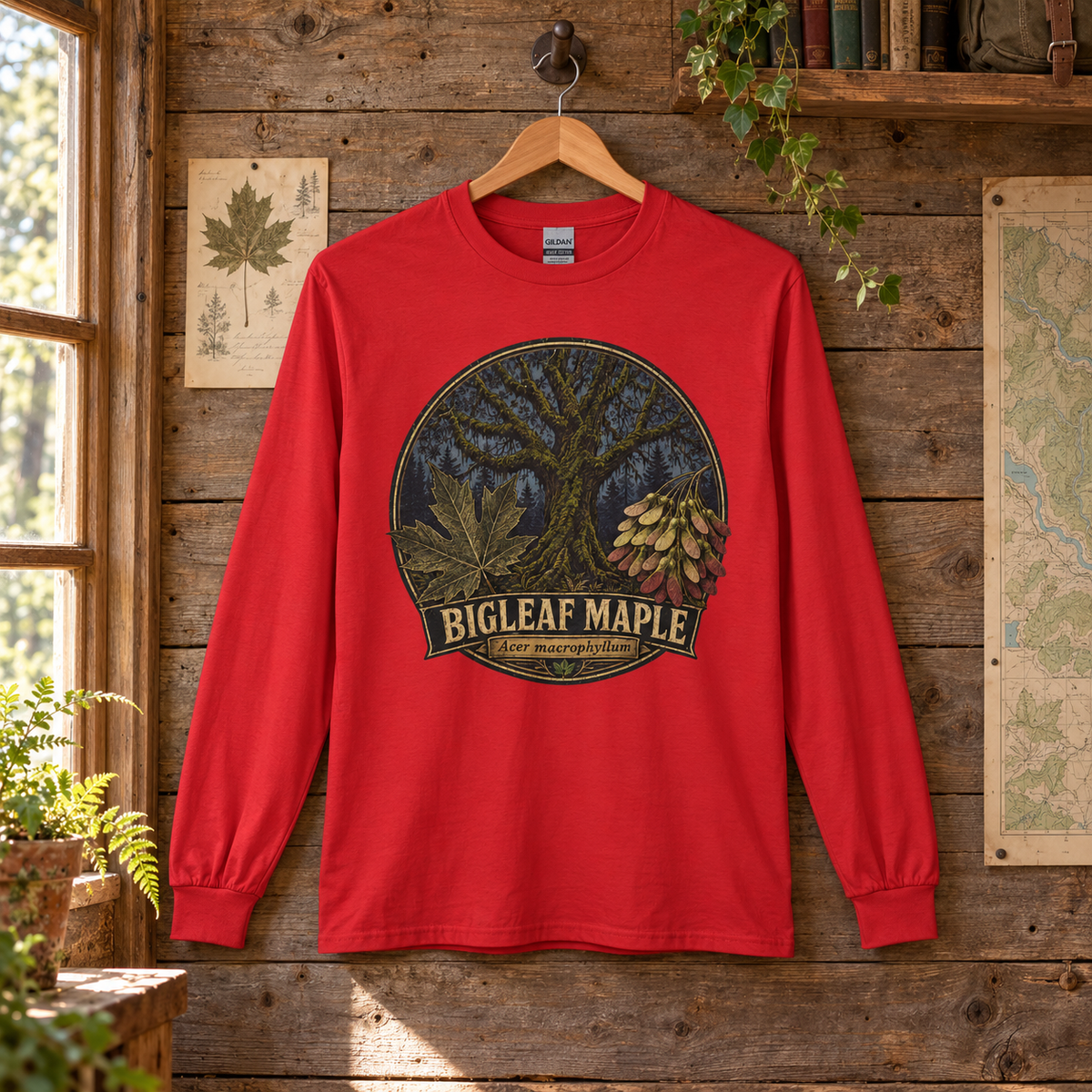 Bigleaf Maple, Acer macrophyllum Long Sleeve T-Shirt