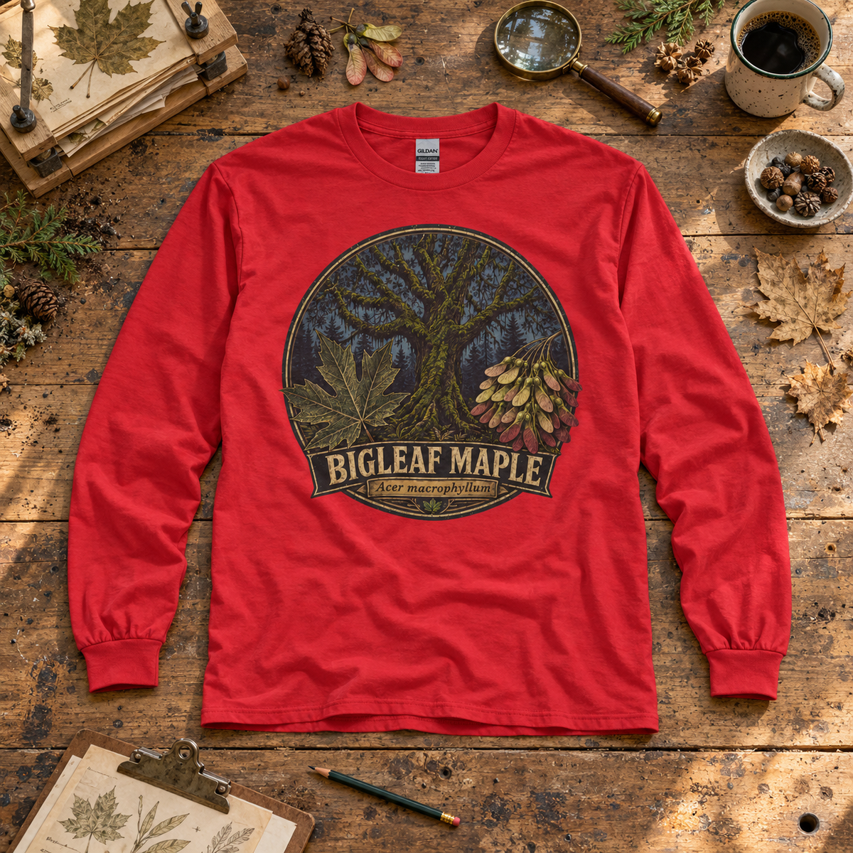 Bigleaf Maple, Acer macrophyllum Long Sleeve T-Shirt