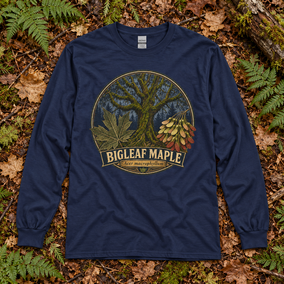 Bigleaf Maple, Acer macrophyllum Long Sleeve T-Shirt