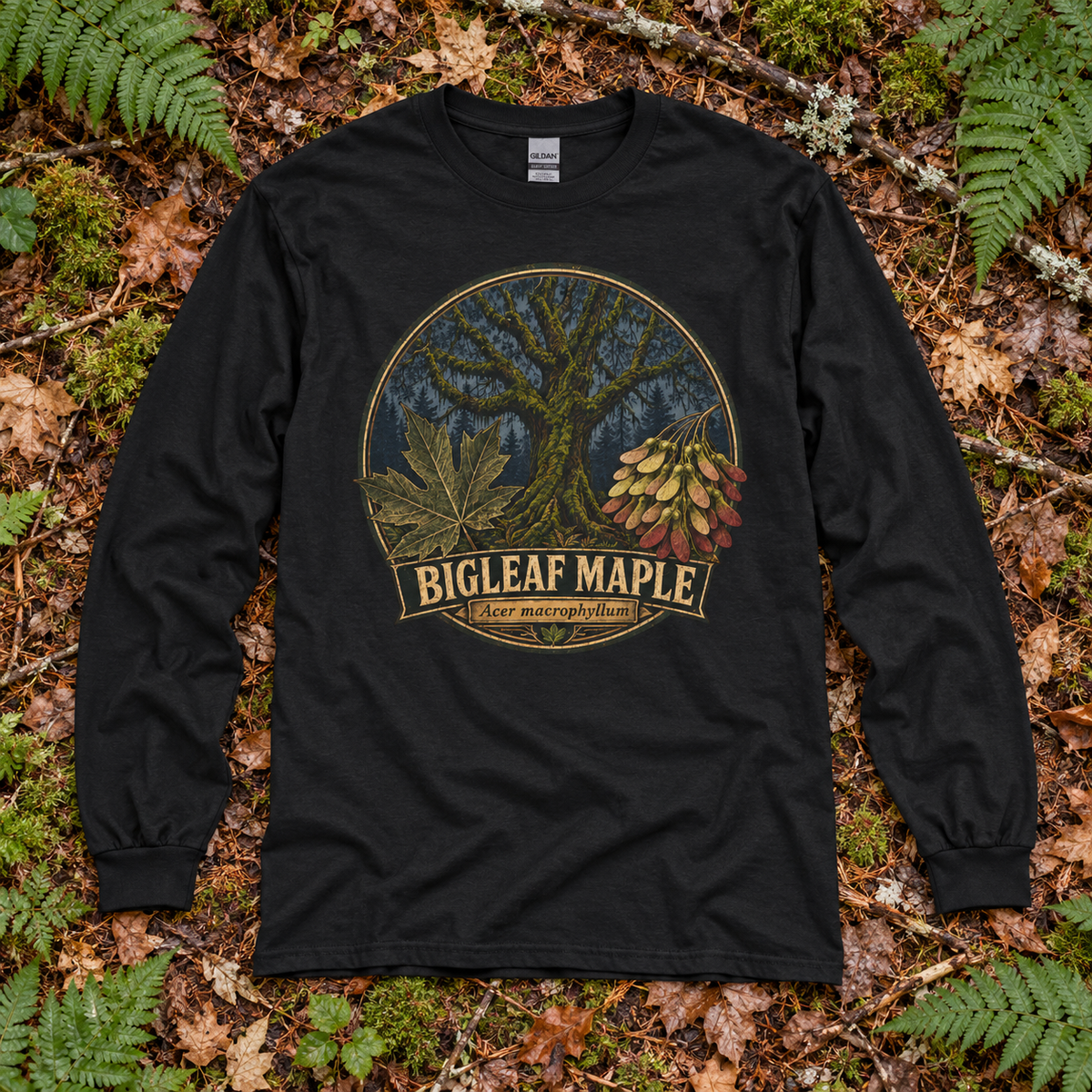 Bigleaf Maple, Acer macrophyllum Long Sleeve T-Shirt