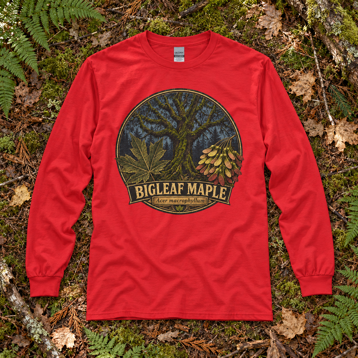 Bigleaf Maple, Acer macrophyllum Long Sleeve T-Shirt
