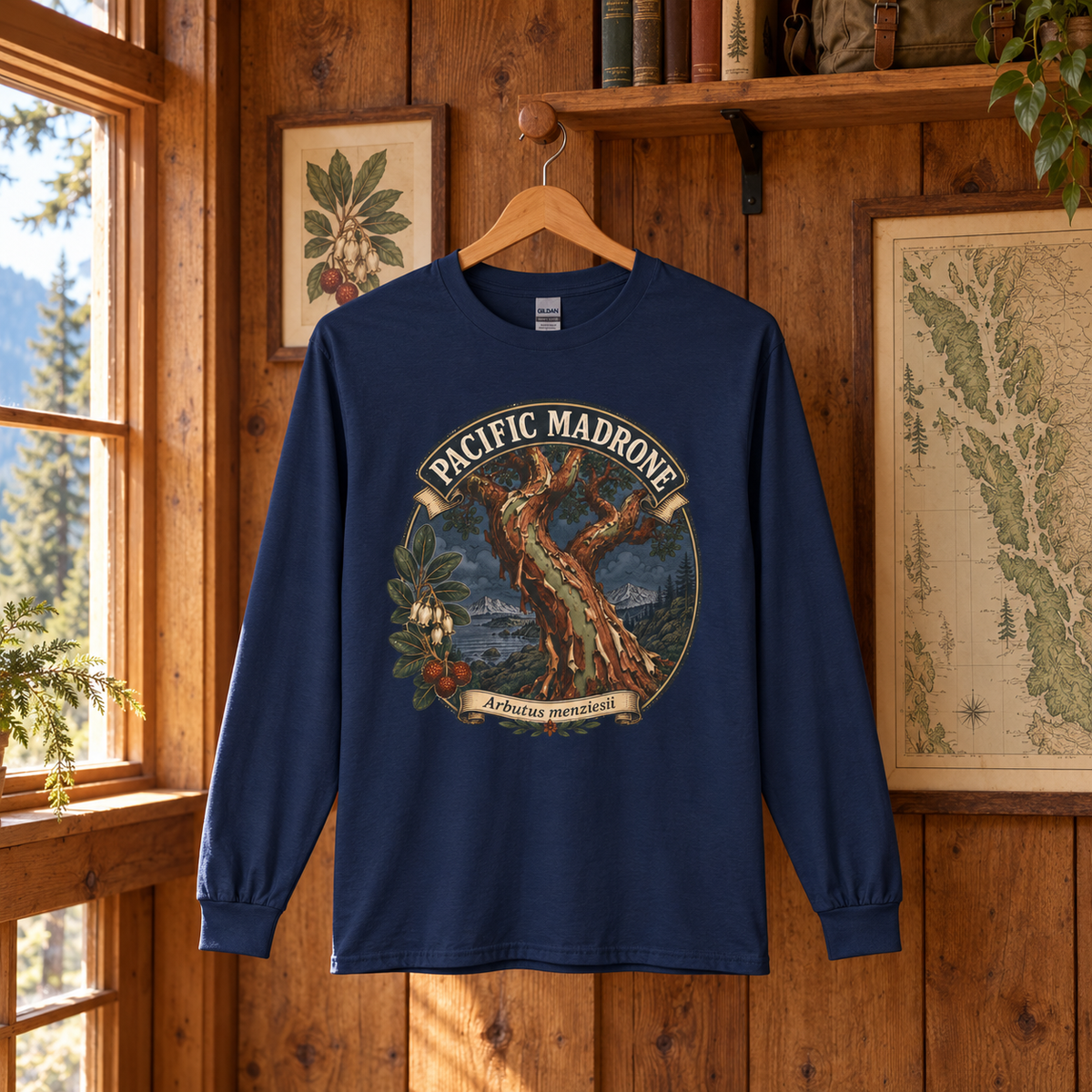 Pacific Madrone, Arbutus menziesii Long Sleeve T-Shirt