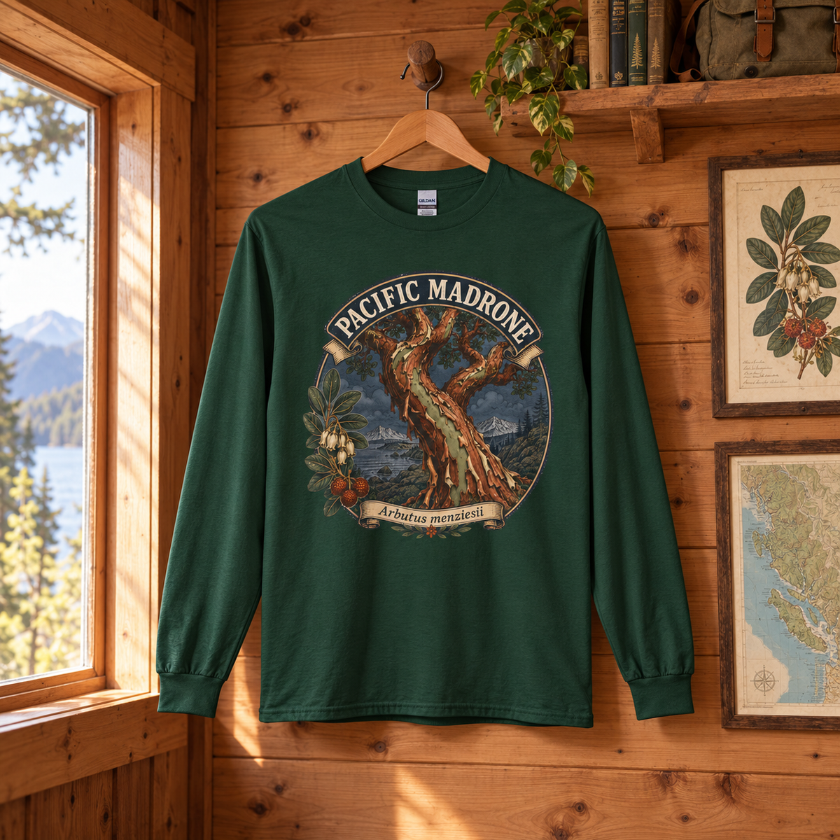 Pacific Madrone, Arbutus menziesii Long Sleeve T-Shirt