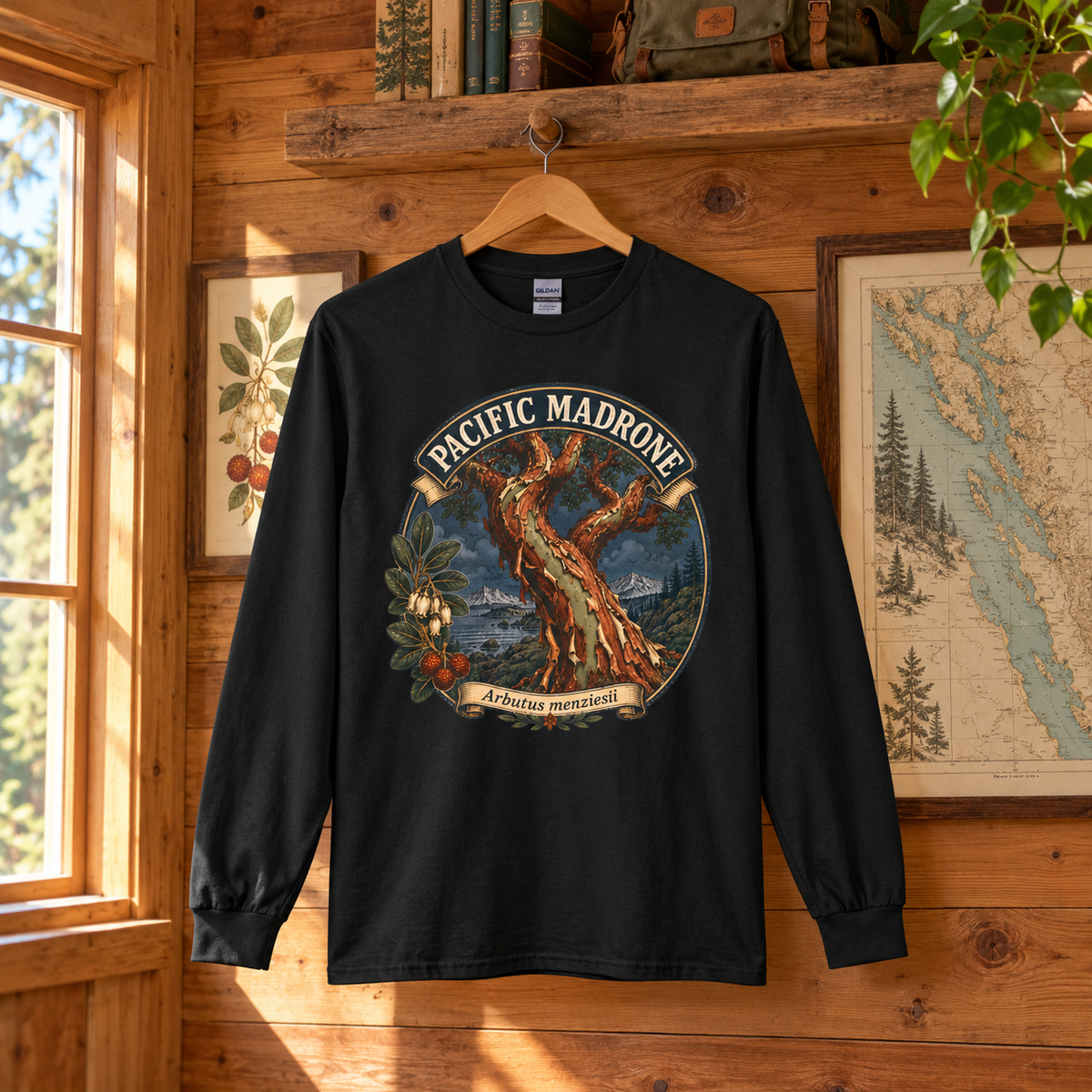 Pacific Madrone, Arbutus menziesii Long Sleeve T-Shirt