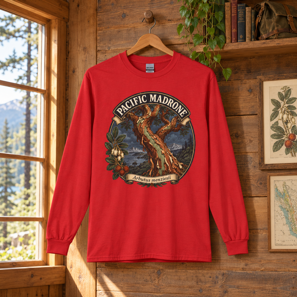 Pacific Madrone, Arbutus menziesii Long Sleeve T-Shirt