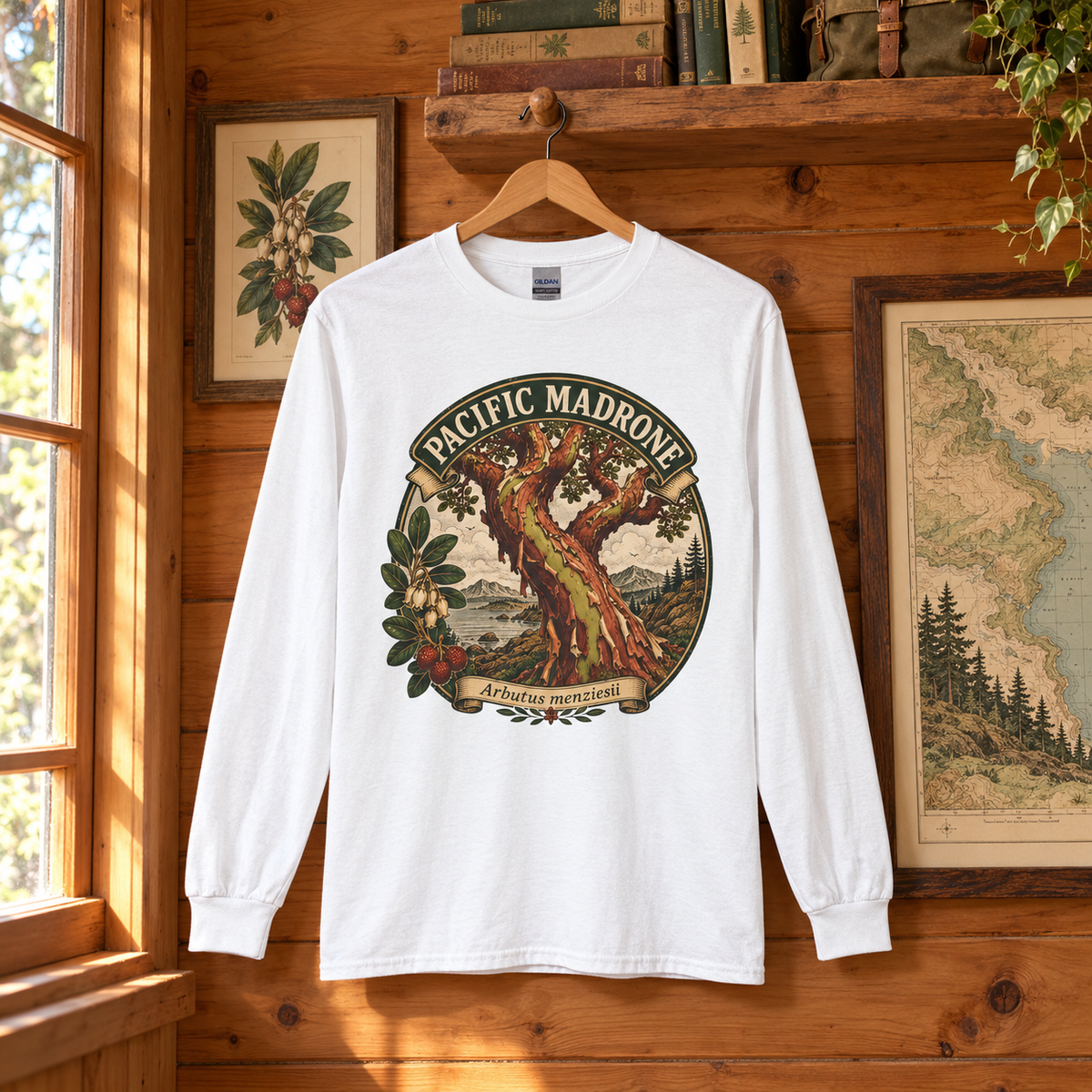 Pacific Madrone, Arbutus menziesii Long Sleeve T-Shirt