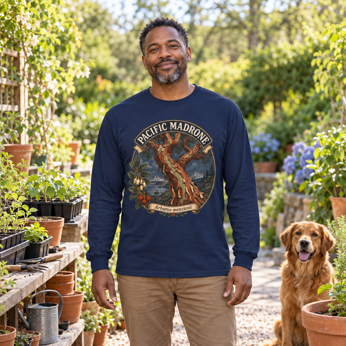 Pacific Madrone, Arbutus menziesii Long Sleeve T-Shirt