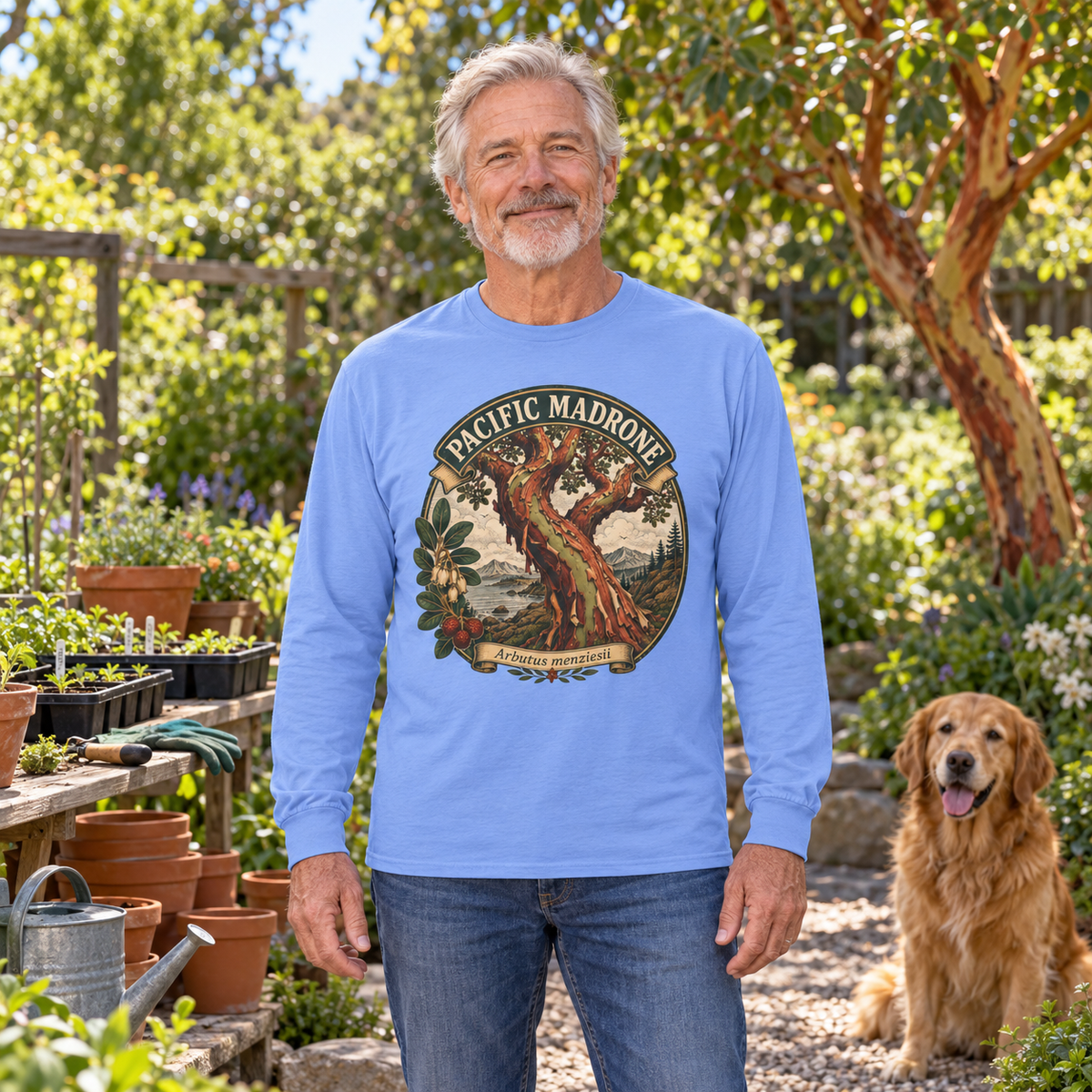 Pacific Madrone, Arbutus menziesii Long Sleeve T-Shirt