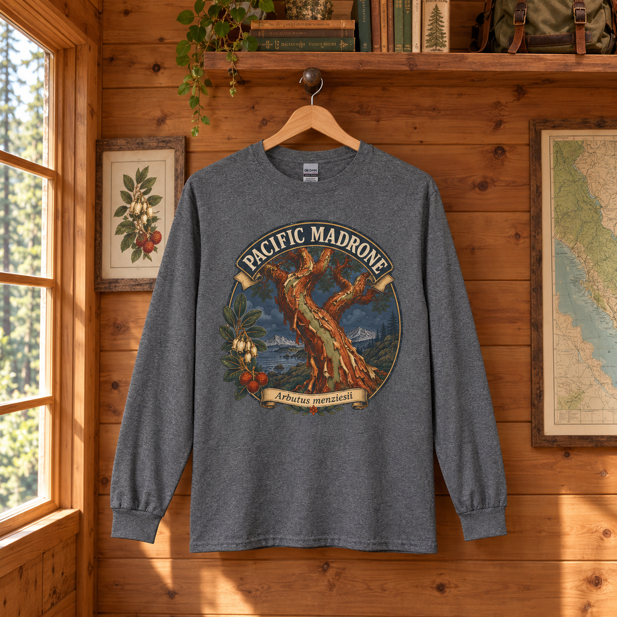 Pacific Madrone, Arbutus menziesii Long Sleeve T-Shirt