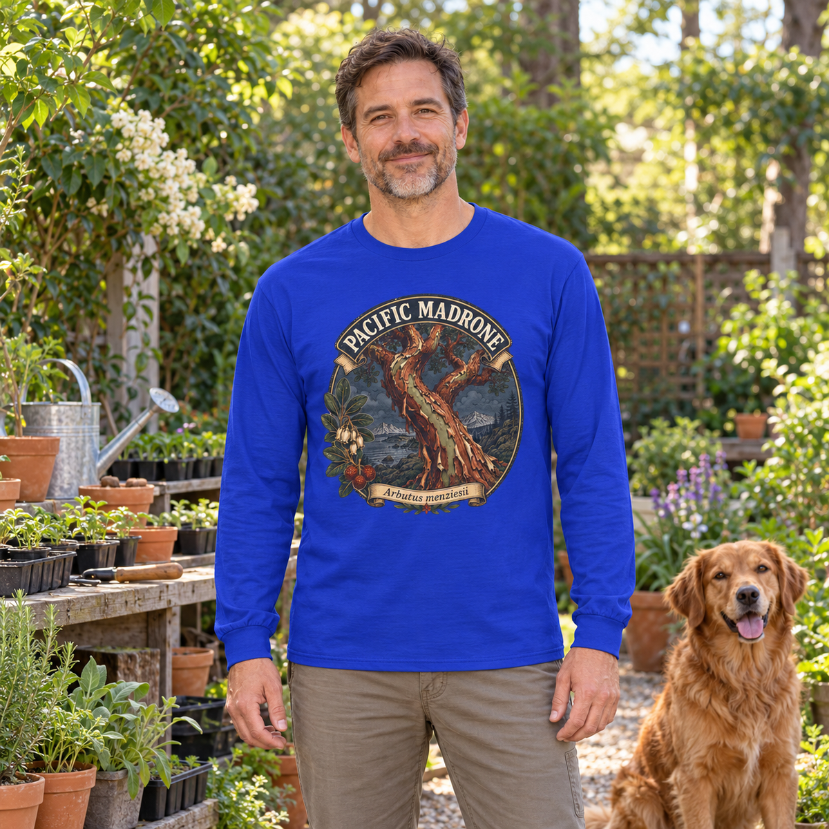 Pacific Madrone, Arbutus menziesii Long Sleeve T-Shirt