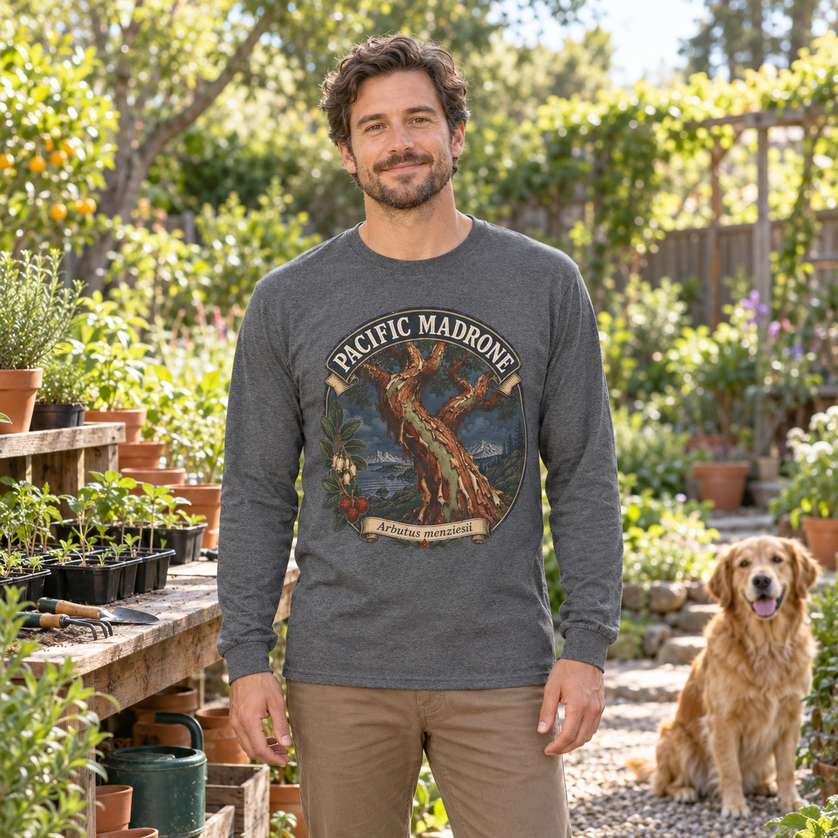 Pacific Madrone, Arbutus menziesii Long Sleeve T-Shirt
