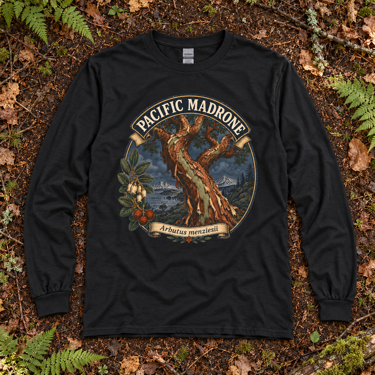 Pacific Madrone, Arbutus menziesii Long Sleeve T-Shirt