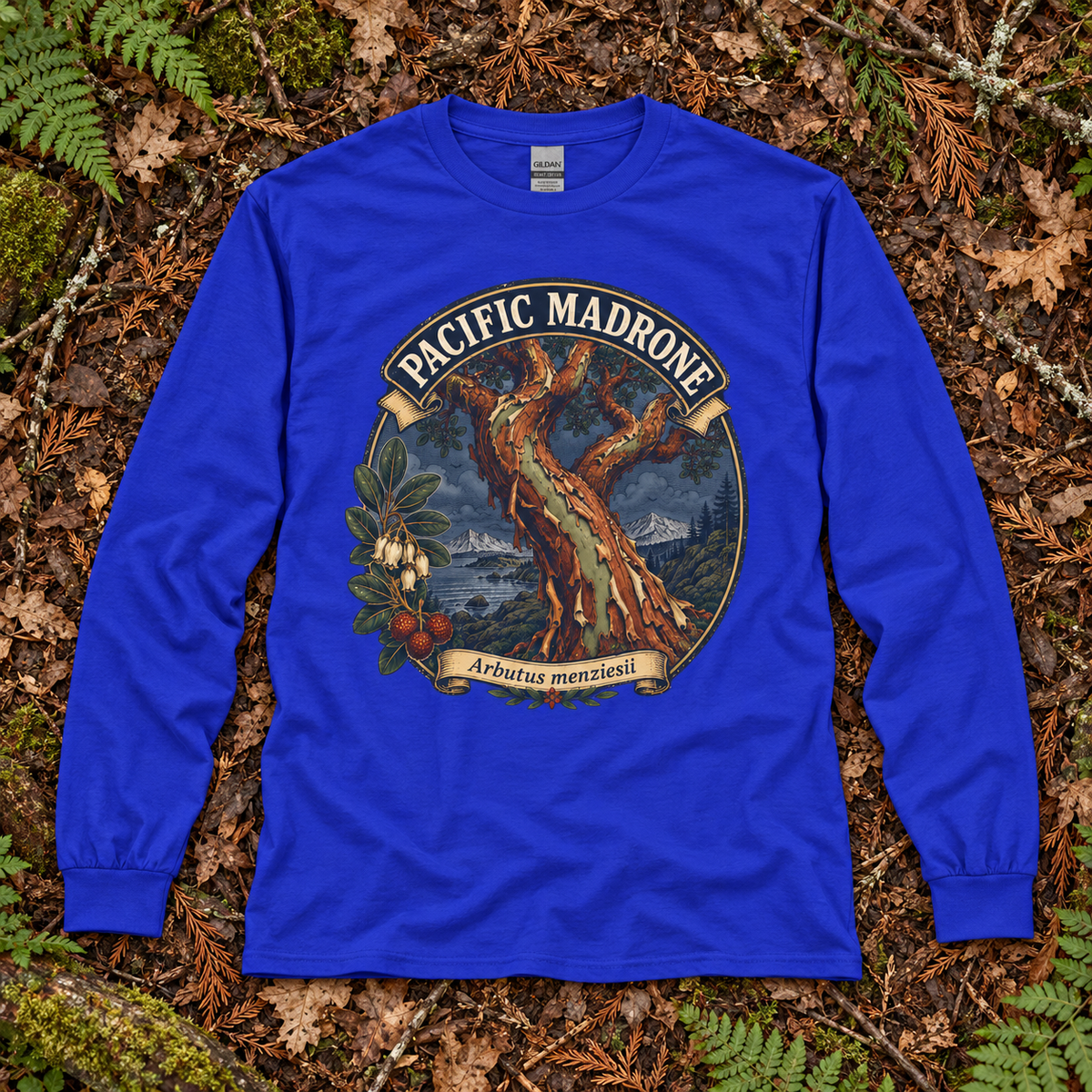 Pacific Madrone, Arbutus menziesii Long Sleeve T-Shirt
