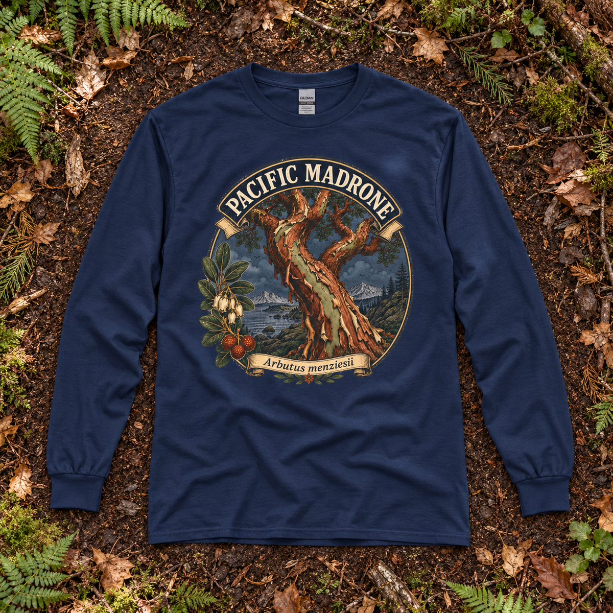 Pacific Madrone, Arbutus menziesii Long Sleeve T-Shirt