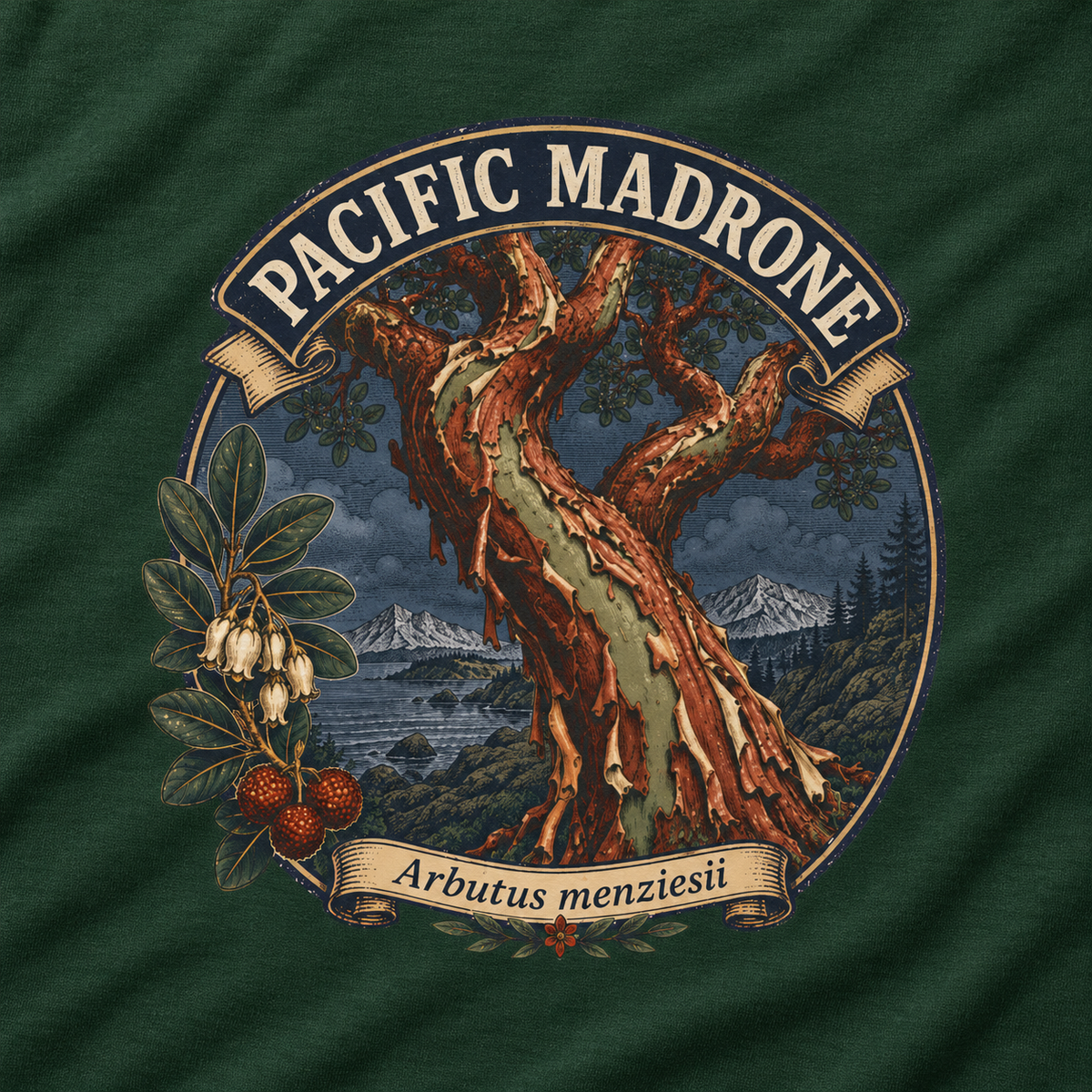 Pacific Madrone, Arbutus menziesii Long Sleeve T-Shirt