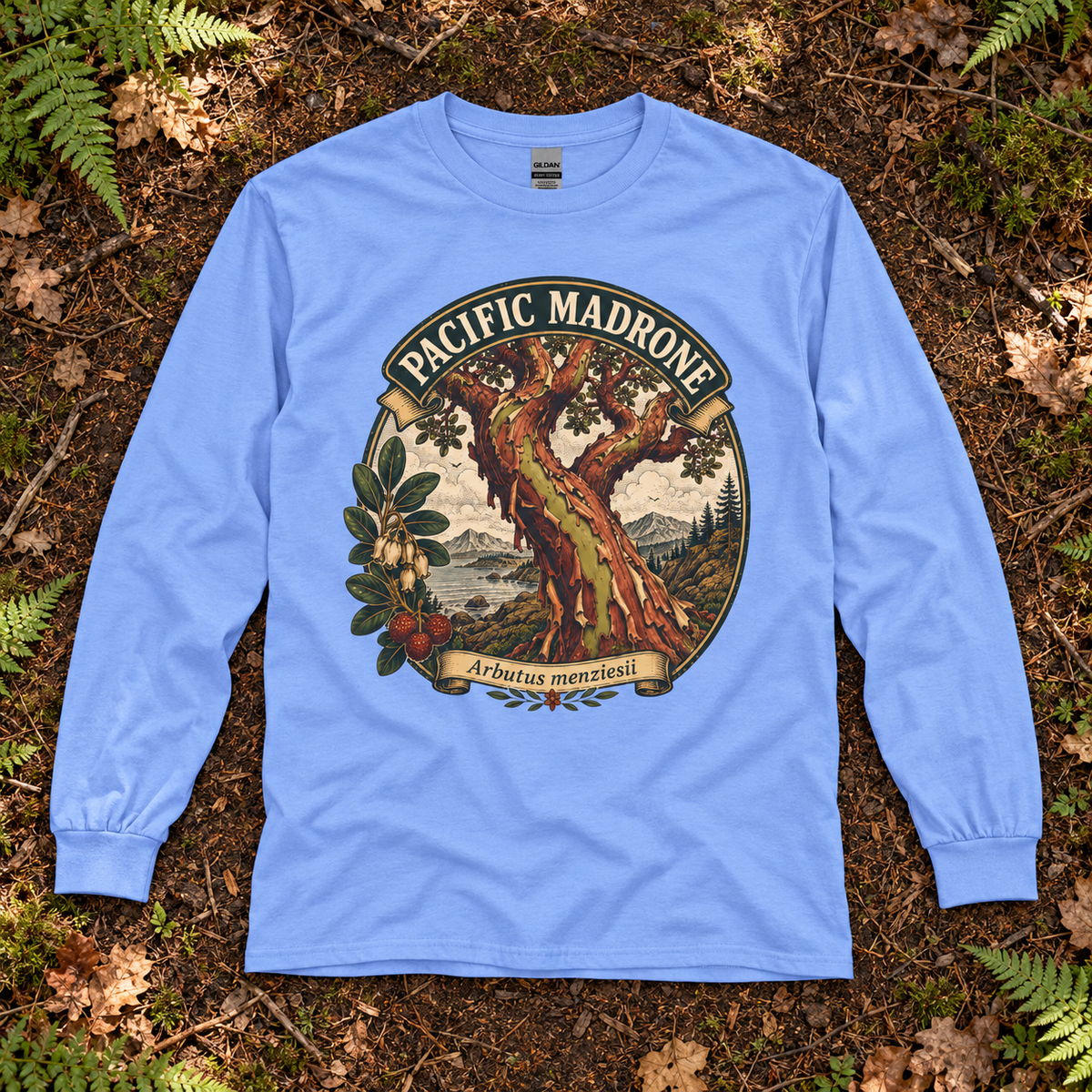 Pacific Madrone, Arbutus menziesii Long Sleeve T-Shirt