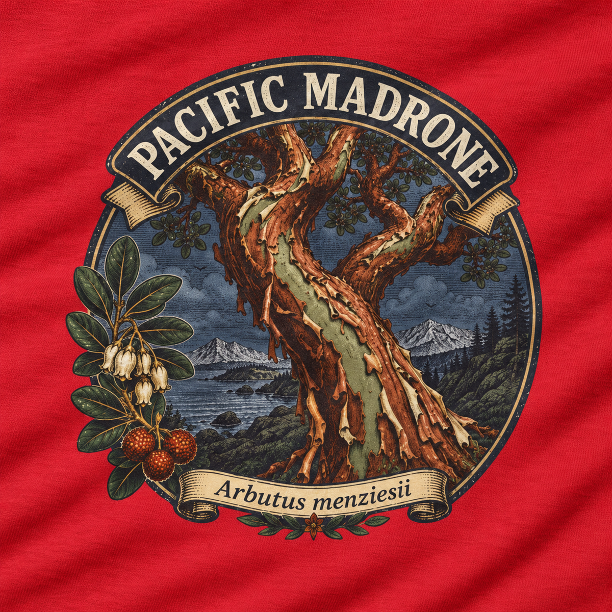 Pacific Madrone, Arbutus menziesii Long Sleeve T-Shirt