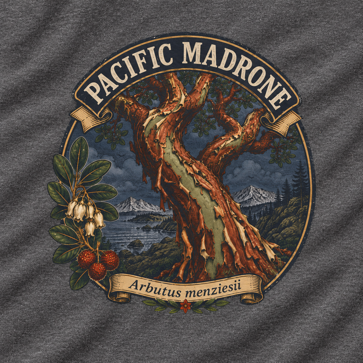 Pacific Madrone, Arbutus menziesii Long Sleeve T-Shirt