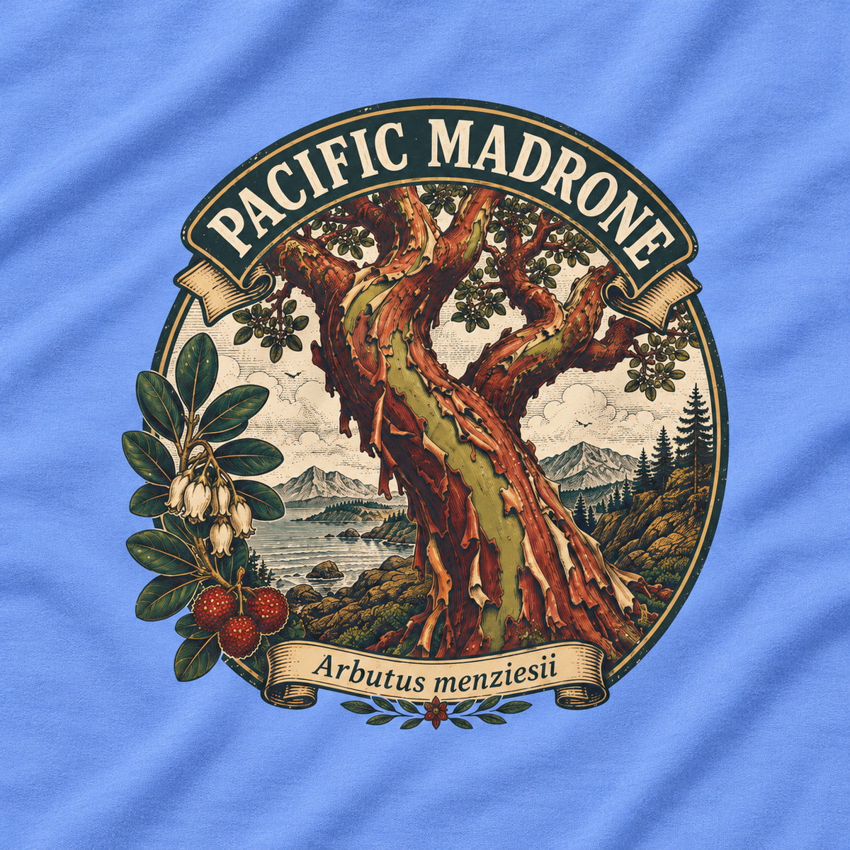 Pacific Madrone, Arbutus menziesii Long Sleeve T-Shirt