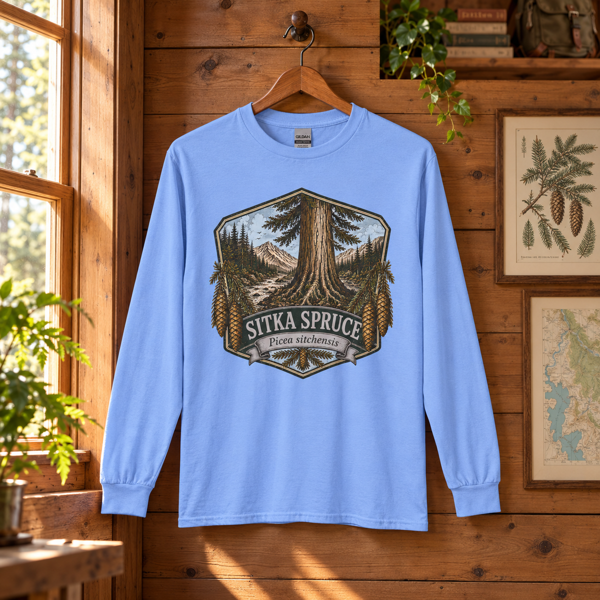 Sitka Spruce, Picea sitchensis Long Sleeve T-Shirt